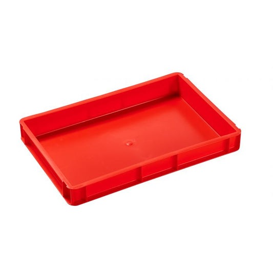 Euro Pizza Dough Tray 600 x 400 x 75H Red