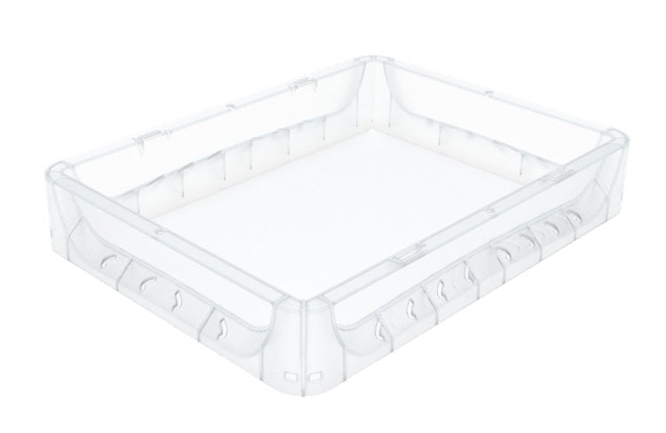 Clear Pizza Dough Tray 400 x 300 x 75H