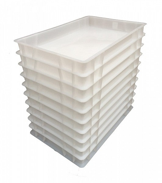 *Package Deal* Euro Pizza Dough Tray 600 x 400 x 100 H x 10 With Trolly & Lid