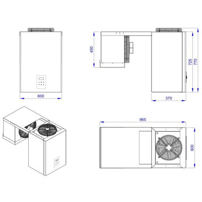 Wall Mounted Freezer Compressor Capacity 10.1-15 CS7489.0440