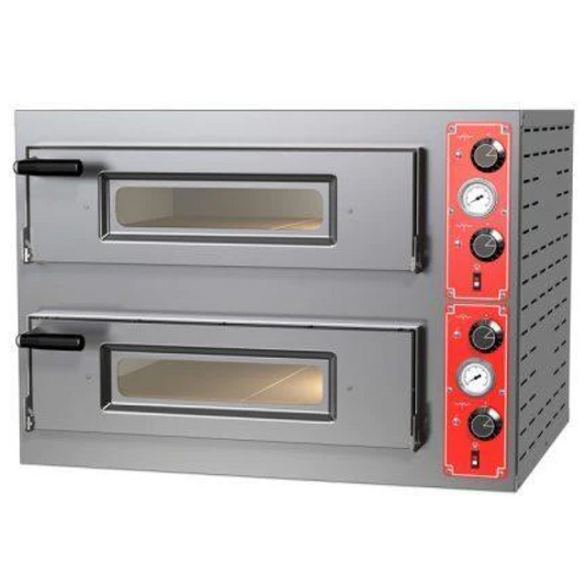 Italian Pizza Oven Double Deck 4x4 -12" With Thermometer Entry 8