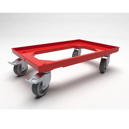 Heavy Duty  Stacking Container Dolly With Brakes 600 x 400